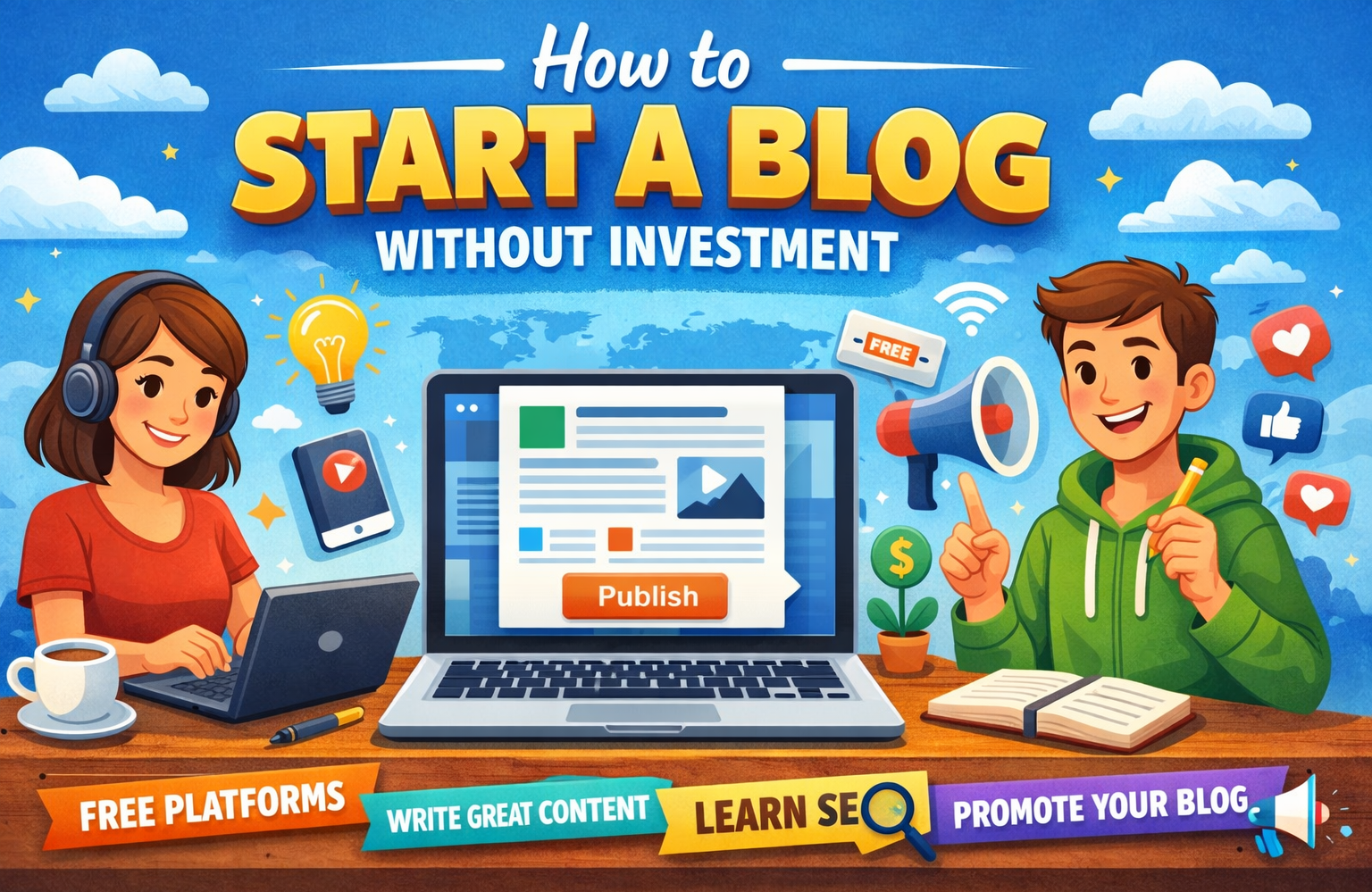 How to Start a Blog Without Investment